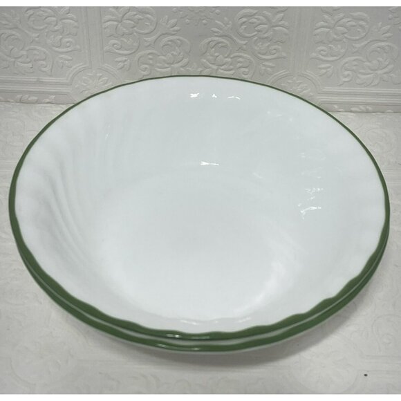 Corning Corelle Callaway Green Ivy Soup Cereal Bowls 7 1/4" Set of 2 - Picture 4 of 13